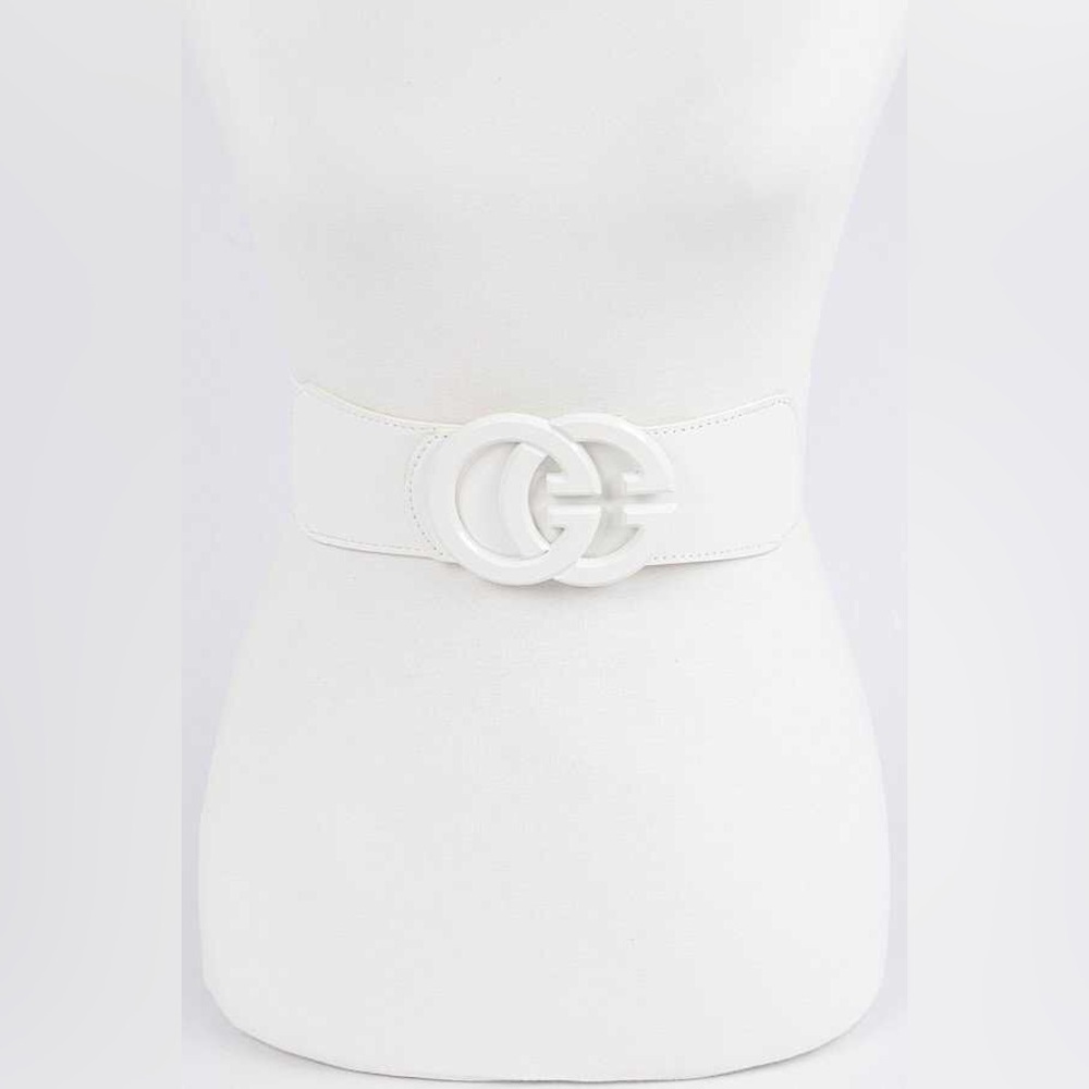 One Size Logo Elastic Statement Corset Belt